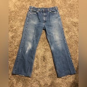 Vintage 90s Levi's 517 Jeans 36x27 Actual Size Blue Denim Orange Tab READ!